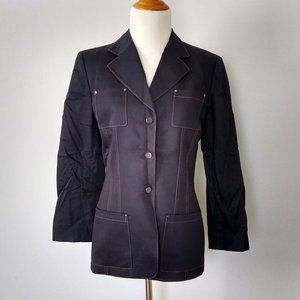Tahari Dark Denim Blazer